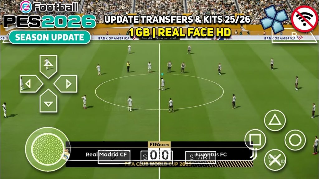 eFootball PES 2026 PPSSPP New Transfers – Best PSP Football Game