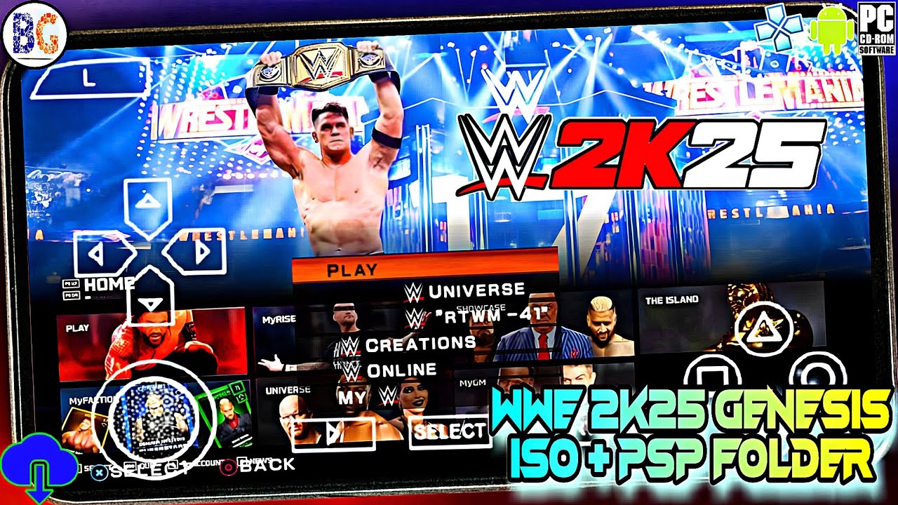 Mod Textures WWE 2k25 PSP