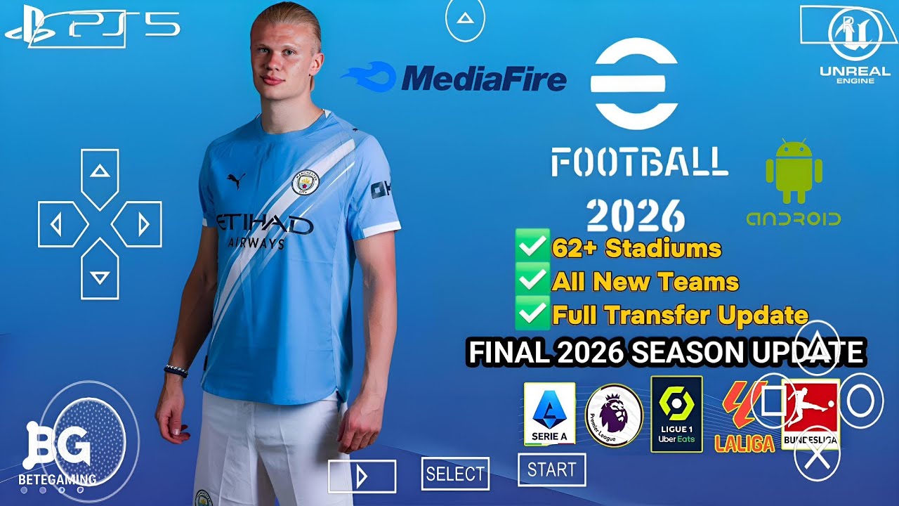 eFootball PES 2026 PPSSPP New Update PS5 Camera