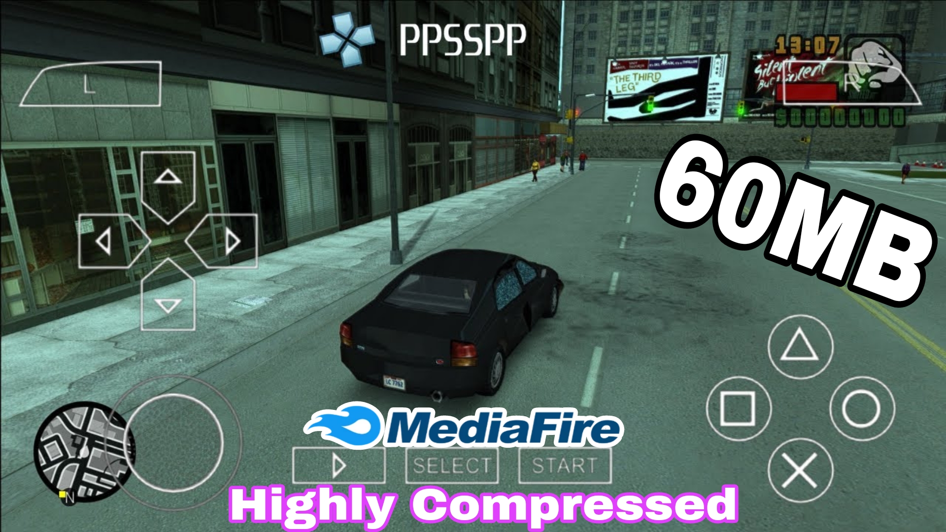 60MB Gta Liberty City Stories PPSSPP