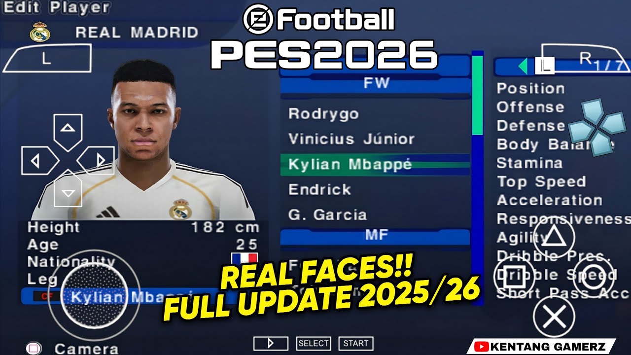 Download eFootball PES 2026 PPSSPP