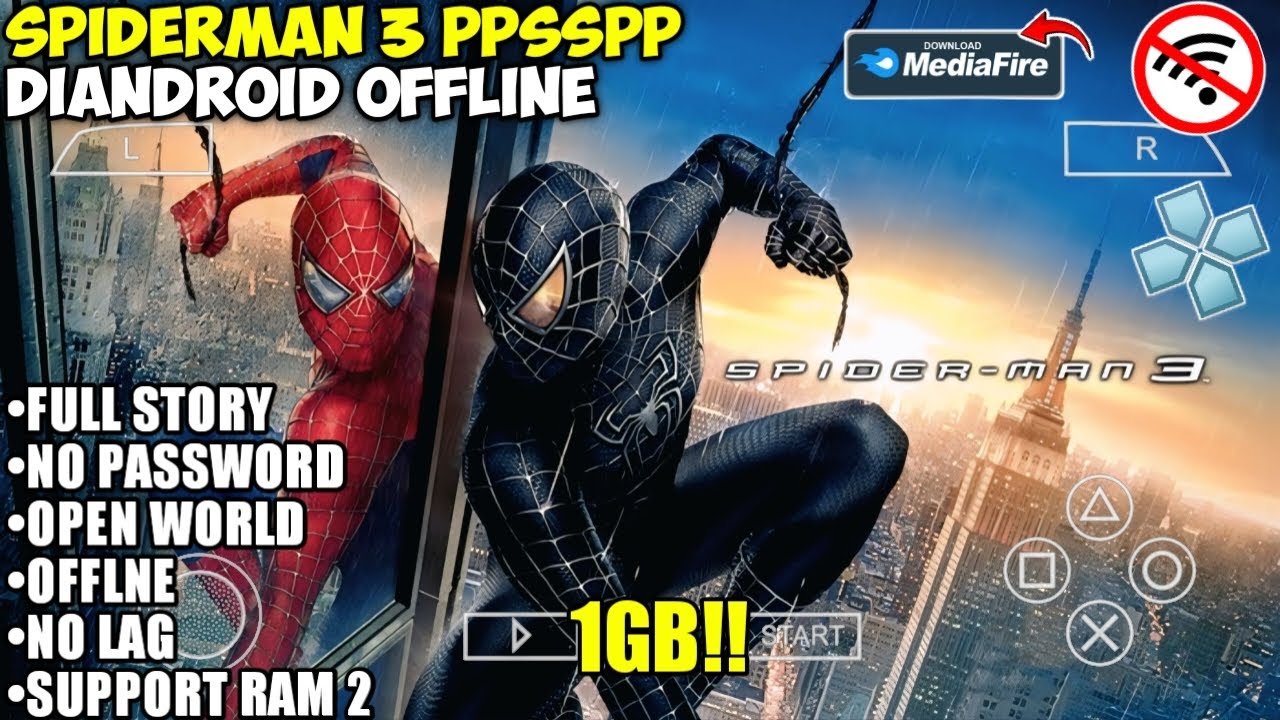 Spider Man 3 PSP Game On Android Offline Downlaod